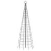 vidaXL LED joulukuusi piikeillä 570 kylmän valkoista LED-valoa 300 cm