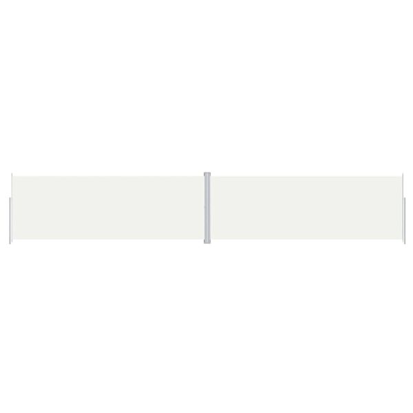 vidaXL Sisäänvedettävä sivumarkiisi kerma 220x1200 cm