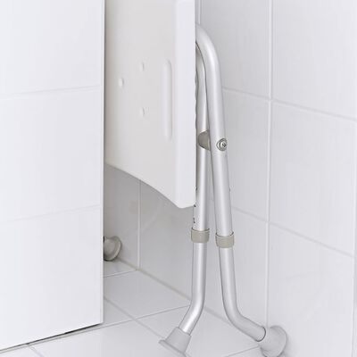 RIDDER Kokoontaittuva kylpyhuoneen jakkara 110 kg valkoinen A0050301