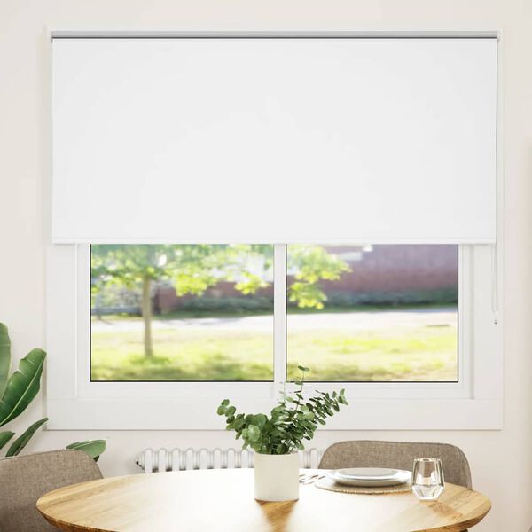 vidaXL Rullaverho Blackout valkoinen 155x150 cm Kankaan leveys 151,6cm