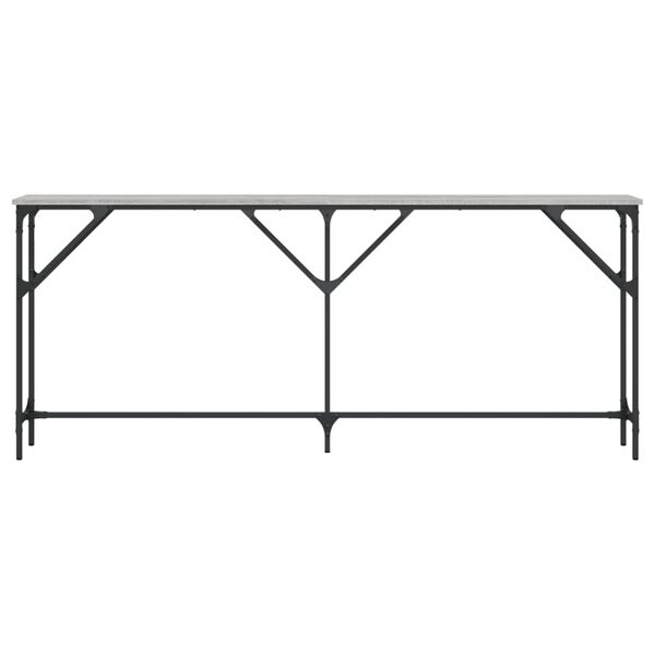 vidaXL Konsolip&ouml;yt&auml; harmaa Sonoma 180x23x75 cm tekninen puu