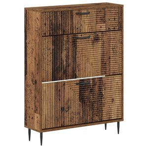 vidaXL Kenk&auml;kaappi HAARLEM 78 x 24 x 103 cm Tekninen puu Vanha puu