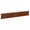 vidaXL Nurmireunus 10 kpl 102 x 15 x 4 cm Ter&auml;s Ruosteinen
