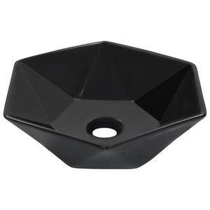 vidaXL Pesuallas 41x36,5x12 cm keraaminen musta