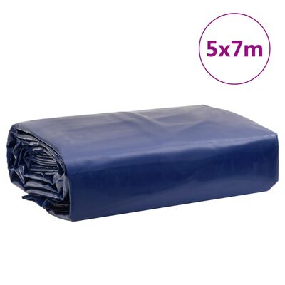 vidaXL Pressu sininen 5x7 m 650 g/m²