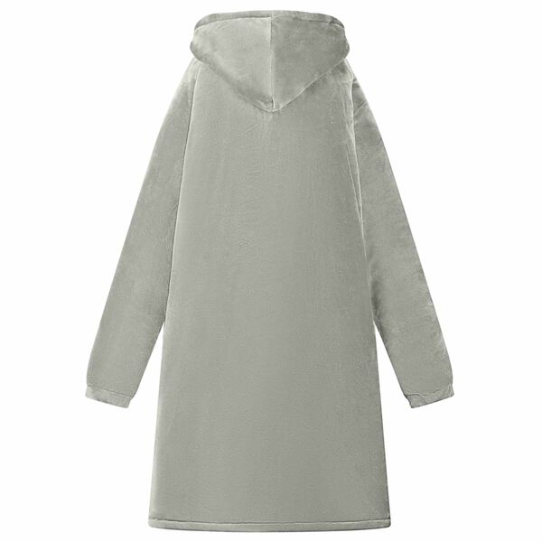 vidaXL Viltti-huppari Harmaa s Fleece ja flanelli