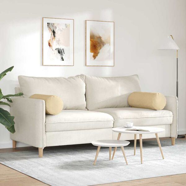 vidaXL Pystytyynyt 2 pcs Harmaa vihreä Ø 25 x 70 cm Korduroikangas