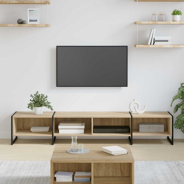 vidaXL TV-kaappi Sonoma 170.5 x 36 x 30.5 cm Tekninen puu
