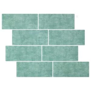 vidaXL Metrolaatta 10 pcs Harmaa vihre&auml; 29.4 x 21.4 cm