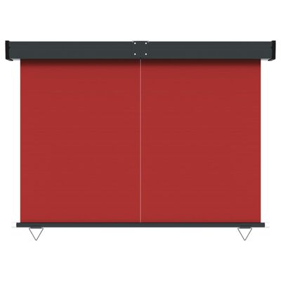 vidaXL Parvekkeen sivumarkiisi 145x250 cm punainen