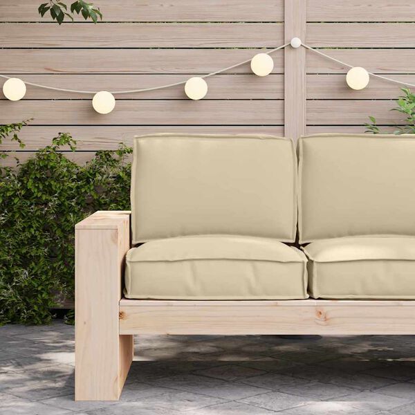 vidaXL Palletin tyynykokoelma 2 pcs Beige Oxford-kangas