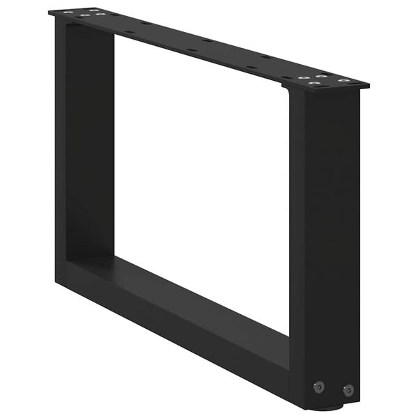 vidaXL Sohvap&ouml;yd&auml;n jalat U-muotoiset 2 kpl musta 70x(30-31) cm ter&auml;s