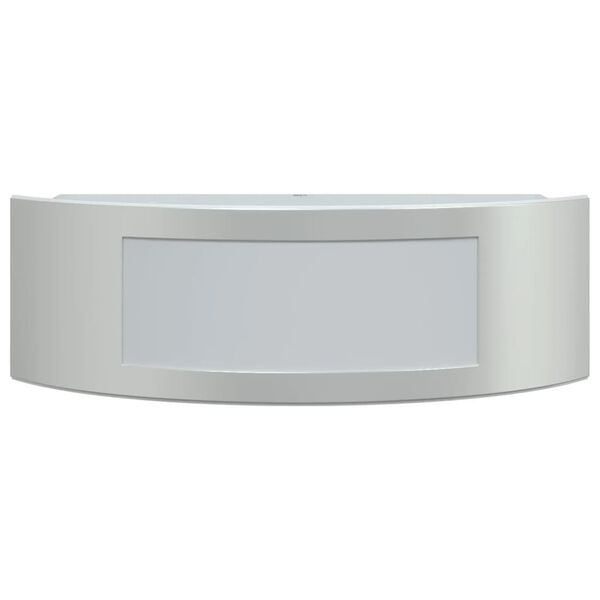 vidaXL Ulkosein&auml;valot 2 kpl hopea ruostumaton ter&auml;s