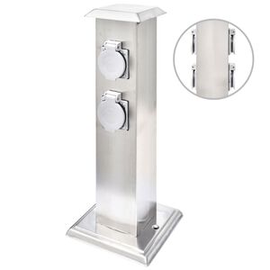 Puutarhan Pistorasiatolppa Ruostumaton Ter&auml;s