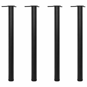 4 Korkeuss&auml;&auml;dett&auml;v&auml;&auml; P&ouml;yd&auml;n Jalkaa Musta 870 mm
