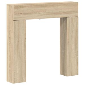 vidaXL Takan kehys Sonoma-tammi 102 x 18 x 100,5 cm Tekninen puu