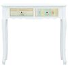 vidaXL Sivupöytä valkoinen 80x40x74 cm puu