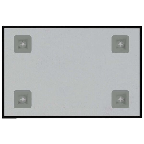 vidaXL Seinäkiinnitteinen magneettitaulu musta 40x30 cm lasi