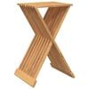 vidaXL Kokoontaitettava jakkara 40x32,5x70 cm t&auml;ysi tiikki