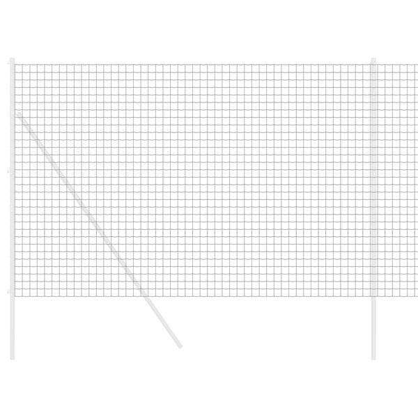 vidaXL Euroaita Harmaa 1.5 x 10 m PVC-pintainen rauta