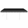vidaXL Automaattisesti kelattava markiisi tolpilla 4,5x3m antrasiitti