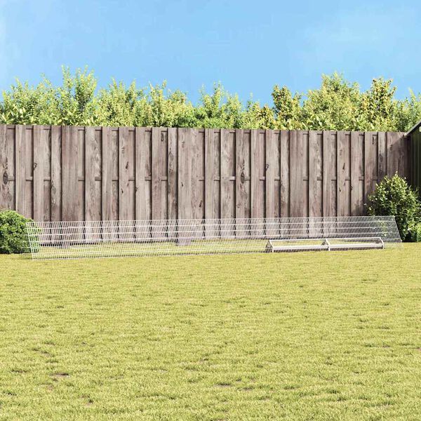 vidaXL Kanah&auml;kki Hopea 650 x 55 x 55 cm Galvanoitu ter&auml;s