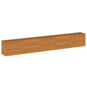 vidaXL Korotettu puutarhalaatikko 482x50x69 cm Corten-ter&auml;s