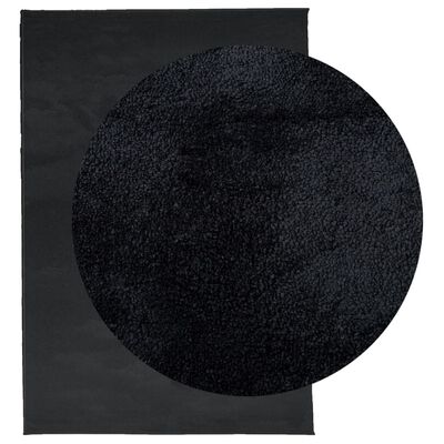 vidaXL Matto OVIEDO lyhytnukkainen musta 160x230 cm