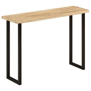 vidaXL Konsolip&ouml;yt&auml; el&auml;vill&auml; reunoilla 105x33x76 cm t&auml;ysi mangopuu