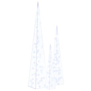 vidaXL LED-koristevalokartiosarja sininen akryyli 60/90/120 cm