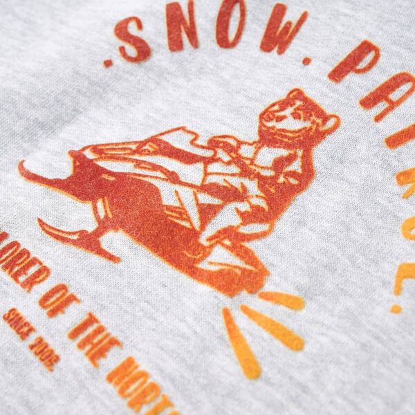 Lasten huppari meleerattu harmaa ja oranssi 116