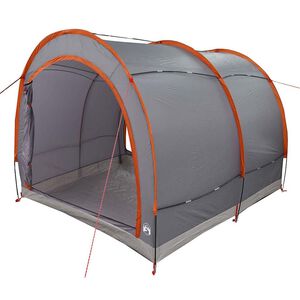 vidaXL Py&ouml;r&auml;varastoteltta Harmaa ja oranssi 256 x 222 x 182 cm taffeta