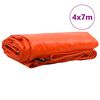 vidaXL Pressu 650g / m&sup2; Oranssi 4 x 7 m Kangas PVC-pinnoitteella