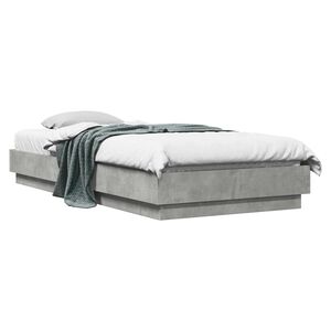 vidaXL Lattias&auml;ngyn runko Betoninharmaa 80 x 200 cm Tekninen puu