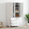 vidaXL Teollisuusvaatekaappi valkoinen 90x50x180 cm metalli