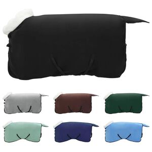 vidaXL Hevospeitto Musta 75 cm Polar fleece