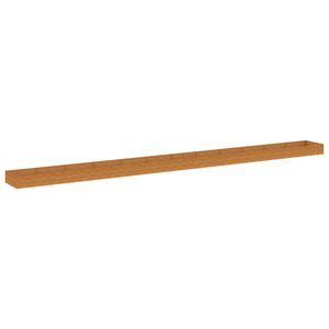 vidaXL Korotettu kukkalaatikko 1150x100x36 cm Corten ter&auml;s