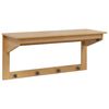 vidaXL Takkihylly HILL Hunajaruskea 90 x 35 x 41.5 cm Massiivim&auml;nty