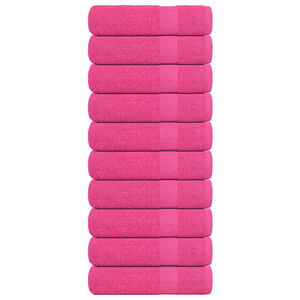 vidaXL Suihkupyyhkeet FROGN 10 kpl Vaaleanpunainen 70x140 cm 360 gsm