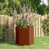 vidaXL Kukkalaatikko ruoste 40x40x45 cm Corten ter&auml;s