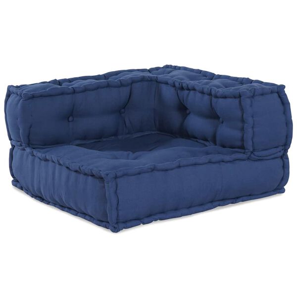 vidaXL Modulaarinen Kulmasohva Indigo 70 x 70 x 56 cm kangas