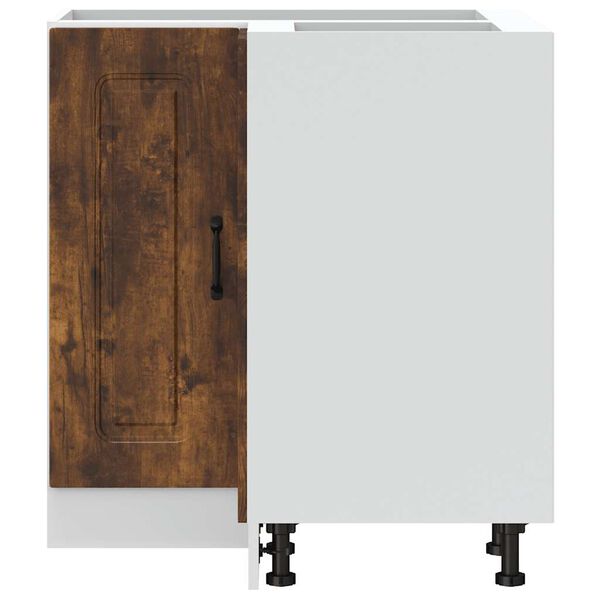 vidaXL keitti&ouml;n kulmakaappi Kalmar savutammi tekninen puu