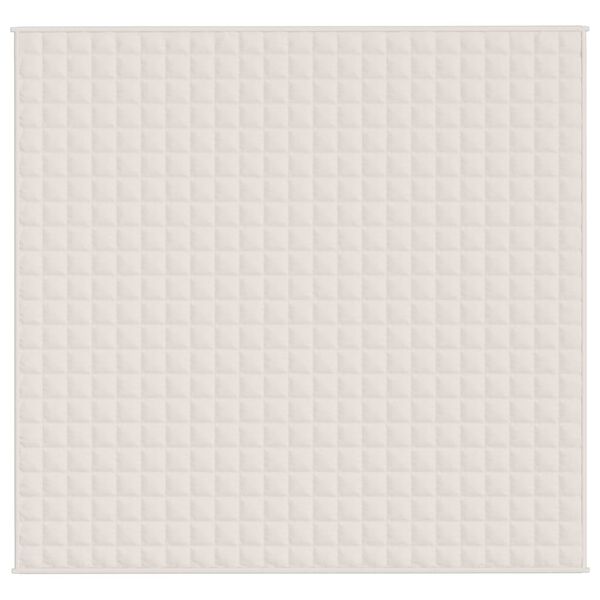 vidaXL Painopeitto vaalea kerma 220x230 cm 11 kg kangas