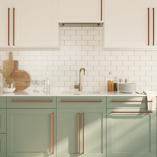 vidaXL Kaapin kahvat 5 kpl pronssi 480 mm ruostumaton ter&auml;s