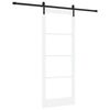 vidaXL Liukuovi ORKDAL Valkoinen 83 x 211 cm T&auml;ysi m&auml;nty ja lasi