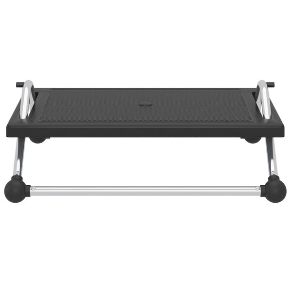 vidaXL Jalkatuki musta 45x40x13,5 cm