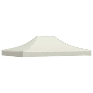 vidaXL Juhlateltan katto 4x3 m kerma 270 g/m&sup2;