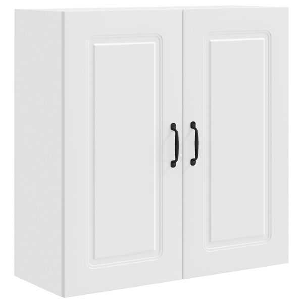 vidaXL Keitti&ouml;kaappi Kalmar Valkoinen 80 x 31 x 80 cm Tekninen puu