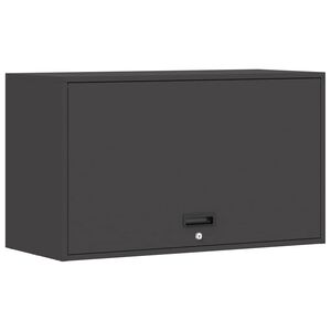 vidaXL Sein&auml;hylly autotalliin Musta 90 x 40 x 53 cm