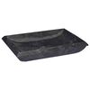 vidaXL Pesuallas musta 50x35x10 cm marmori